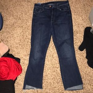 MOTHER CROPPED JEANS